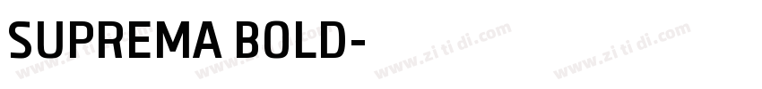 SUPREMA BOLD字体转换